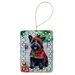 Scottish Terrier Christmas Porcelain Ornament Christmas Tree Hanging Decorations For Home Christmas Holiday, Rectangle, Gift, Multicolor_maomaolike.com