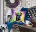 Scottish Terrier King Of Mardi Gras Throw Pillow Machine Washable, Indoor Outdoor Decorative Pillow For Couch, Bed Or Patio, 18Hx18W_maomaolike.com