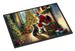 Lancashire Heeler And Santa Claus Doormat Front Door Mat Indoor Outdoor Rugs For Entryway, Non Slip Washable Low Pile, 24H X 36W_maomaolike.com