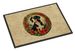 Entlebucher Mountain Dog Christmas Flowers Doormat Front Door Mat Indoor Outdoor Rugs For Entryway, Non Slip Washable Low Pile, 24H X 36W_maomaolike.com