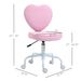 Heart Love Shaped Back Design Office Chair With Adjustable Height, Pink_maomaolike.com