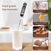 Professional Kitchen Thermometer, Instant-Read 3-4s, -50°C~300°C For Oil/BBQ, Backlit LCD, Stainless Steel Probe_maomaolike.com