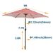 9FT TILT UMBRELLA With Stripes Fabric_maomaolike.com