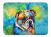 English Bulldog Hippie Dawg Memory Foam Kitchen Mat Machine Washable Anti-Fatigue Mat Cushion Comfort Bath Mat Or Kitchen Rug_maomaolike.com