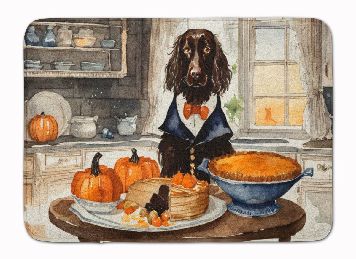 Boykin Spaniel Fall Kitchen Pumpkins Memory Foam Kitchen Mat Machine Washable Anti-Fatigue Mat Cushion Comfort Bath Mat Or Kitchen Rug_maomaolike.com