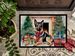 German Shepherd Cozy Christmas Doormat Front Door Mat Indoor Outdoor Rugs For Entryway, Non Slip Washable Low Pile, 24H X 36W_maomaolike.com