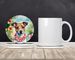 Jack Russell Terrier Luau Large Sandstone Coasters Pack Of 4 Absorbent Round Coasters Decor Gifts For Men Or Women, 4 In, Multicolor_maomaolike.com