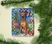 Rhodesian Ridgeback Christmas Reindeer Porcelain Ornament Christmas Tree Hanging Decorations For Home Christmas Holiday, Rectangle, Gift, Multicolor_maomaolike.com