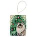 Colorpoint Longhair Cat By The Christmas Tree Porcelain Ornament Christmas Tree Hanging Decorations For Home Christmas Holiday, Rectangle, Gift, Multicolor_maomaolike.com