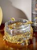French Crystal Inlaid European American Pure Copper Ashtray, High-end Home Decoration, Tea Table, Office Decoration_maomaolike.com