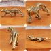 Creative Retro Style Brass Leopard Figurine Office Desk Decoration Antique Copper Collectible Playable Craft_maomaolike.com