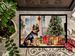 Brussels Griffon Cozy Christmas Doormat Front Door Mat Indoor Outdoor Rugs For Entryway, Non Slip Washable Low Pile, 24H X 36W_maomaolike.com
