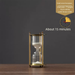 Vintage Light Luxury Hourglass Timer 30 Minutes Office Desktop Creative Metal Ornament Living Room Home Decoration_maomaolike.com