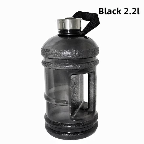 2.2L/73OZ Half Gallon Bottle Large Leak Proof Sports Ton Cup With Handle Plastic Drinking Water Container For Gym_maomaolike.com
