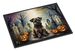 Border Terrier Spooky Halloween Doormat Front Door Mat Indoor Outdoor Rugs For Entryway, Non Slip Washable Low Pile, 24H X 36W_maomaolike.com