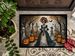 La Catrina Skeleton Spooky Halloween Doormat Front Door Mat Indoor Outdoor Rugs For Entryway, Non Slip Washable Low Pile, 24H X 36W_maomaolike.com