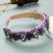 Fashionable and Versatile Outdoor Creative Baroque Retro Headband with Colorful Rhinestones and Trendy Women's Headwear_maomaolike.com