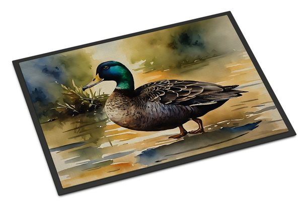 American Black Duck Doormat Front Door Mat Indoor Outdoor Rugs For Entryway, Non Slip Washable Low Pile, 24H X 36W_maomaolike.com