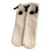 Coral Fleece Socks Women Winter Cute Cartoon Puppy Middle tube Socks Thick Warm Winter Home Sleeping Floor Socks_maomaolike.com