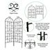 2 Pack Metal Garden Trellis 71" X 19.7" Rustproof Trellis For Climbing Plants Outdoor Flower Support_maomaolike.com