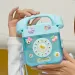 400ML Telephone Shape Plastic Water For Girls Kawaii Straw Bottle With Sticker Strap Children Outdoor Kettle_maomaolike.com