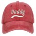 Unisex Washed cotton Alphabet daddy embroidered baseball cap Cotton duck hat Dad hat Hip Hop hat_maomaolike.com