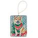 Norwegian Buhund Christmas Porcelain Ornament Christmas Tree Hanging Decorations For Home Christmas Holiday, Rectangle, Gift, Multicolor_maomaolike.com