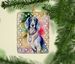 Saluki Christmas Porcelain Ornament Christmas Tree Hanging Decorations For Home Christmas Holiday, Rectangle, Gift, Multicolor_maomaolike.com