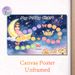 Princess Potty Chart Painting Poster, Dreamy Watercolor Starry Night Scene Poster, Practical Tool For Tracking Potty Training Progress, Ideal For_maomaolike.com
