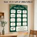 Wudu Chart Painting Poster, Elegant Dark Green Islamic Style Poster, Detailed Visual Guide Of Ritual Ablution Steps, Suitable For Home And Prayer Area_maomaolike.com