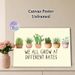 Succulent & Cactus Themed Painting Poster, Soft Watercolor Potted Succulents & Cacti With Motivational Quote Poster, Uplifting Decor Ideal For Office_maomaolike.com