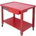 Transmission Teardown Work Station 1/2 Ton Capacity Sloping Drain Table Locking Drawer Removable Drain Basin Full-Width Lower Shelf Four 4-Inch Caster Wheels_maomaolike.com