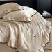 Wholesale French Washed Tencel Summer Cool Embroidered Air Conditioning Four-Piece Set Machine Washable Ice Silk Thin Quilt_maomaolike.com