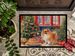 Pomeranian Christmas Cookies Doormat Front Door Mat Indoor Outdoor Rugs For Entryway, Non Slip Washable Low Pile, 24H X 36W_maomaolike.com