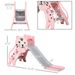 Slide For Kids With Basketball Hoop For Indoor Use, Easy Set Up Baby Slide For Kids 18-36 Months, Pink_maomaolike.com