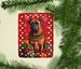 Bullmastiff Holiday Christmas Porcelain Ornament Christmas Tree Hanging Decorations For Home Christmas Holiday, Rectangle, Gift, Multicolor_maomaolike.com