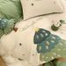 Class A Duvet Cover Forest Green Pure Four-Piece Set 100% Long-Staple Cotton Bed Sheet Fresh Bedding_maomaolike.com