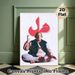 Spiritual Musician Themed Painting Poster, Vintage-style Portrait With Bold Red Calligraphy Poster, Artistic Cultural Decor Suitable For Living Room_maomaolike.com