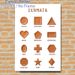 Greek Geometry Shapes Painting Poster, Matte Textured Greek Geometric Figures Poster, Clearly Labeled Design To Assist Geometric Learning, Suitable_maomaolike.com