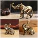 Creative Ornament Antique Solid Lucky Ceremony Tea Pet Living Room Office Craft Mini Small Elephant_maomaolike.com