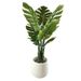 Artificial Green High-End Sense One-Piece Stem Monstera Living Room Hotel Soft Decoration Fake Flower Floor Large Potted_maomaolike.com