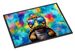 Hippie Animal Tortoise Turtle Doormat Front Door Mat Indoor Outdoor Rugs For Entryway, Non Slip Washable Low Pile, 24H X 36W_maomaolike.com