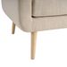 Mid-Century Modern Fabric Accent Armchair Single Sofa With Rubber Wood Legs For Living Room_maomaolike.com