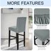 New Cross-border Solid Color Elastic 75D Milk Silk Waterproof Chair Cover High-legged Low-back Chairs, Available For Summer Dropship_maomaolike.com