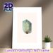 Amazonite Crystal Painting Poster, Delicate Realistic Mineral Art Poster, Elegant Natural Decor Piece Suitable For Living Room, Bedroom And Study Area_maomaolike.com