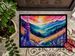 Annual Larkspur In Color Doormat Front Door Mat Indoor Outdoor Rugs For Entryway, Non Slip Washable Low Pile, 24H X 36W_maomaolike.com