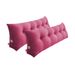 SOGA 2X 100cm Red Triangular Wedge Bed Pillow Headboard_maomaolike.com
