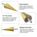 3Pcs/set 3-12 4-12 4-20 4-32mm HSS Straight Groove Step Drill Bit Titanium Coated Wood Metal Hole Cutter Core Drilling Tools Set_maomaolike.com