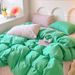 Wholesale INS Japanese Mixed Pure Four-Piece All-Cotton Simple Nordic Style Washed Cotton Solid Color 4-Piece Set_maomaolike.com