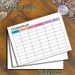 German Weekly Schedule Painting Poster, Vibrant Color-coded Blank Timetable Poster, Functional Layout To Organize Daily Plans Suitable For Study Areas_maomaolike.com